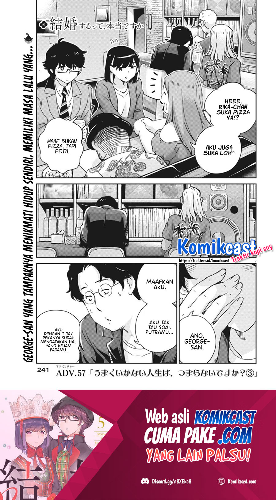 Kekkon Surutte, Hontou Desu ka? Chapter 57 Gambar 3